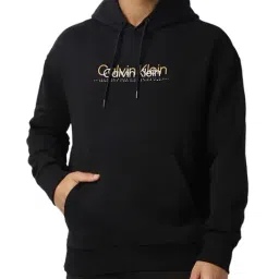 Calvin Klein Jeans Black Logo Comfort Fit Hoodie-picture-34