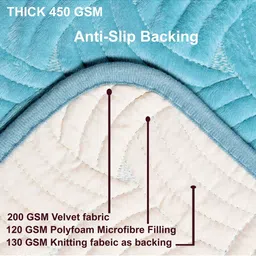 HOMETHREADS Multicoloured & Turquoise Blue 4 Piece Sofa Cover image 2