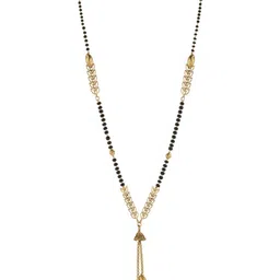 Bhanu diam Gold-Plated Brass Mangalsutra image 3