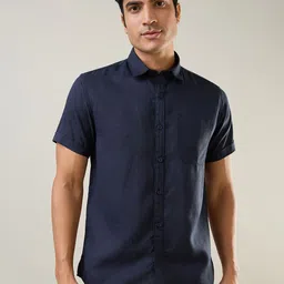 TIM PARIS Standard Spread Collar Pure Cotton Shirt-picture-34