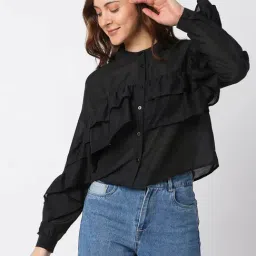 Vero Moda Black Regular Fit Shirt-image-43