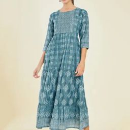 Soch Green Printed Maxi Dress-picture-27