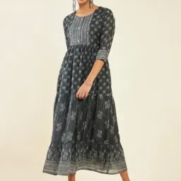 Soch Black Printed Maxi Dress-picture-46