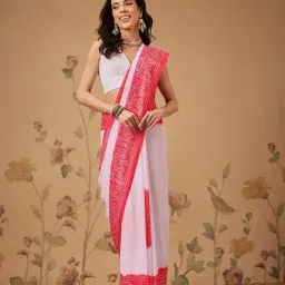 Silk Land White Georgette Printed Saree-picture-18