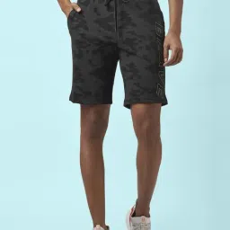 People by Pantaloons Black Regular Fit Printed Shorts-picture-38