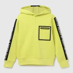 United Colors of Benetton Kids Boy's Regular Fit Hooded Neck Printed SweatShirt-image-39