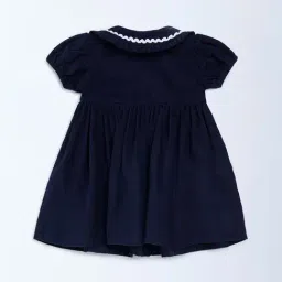 HOP Baby by Westside Navy Fit-and-Flare Corduroy Dress image 2