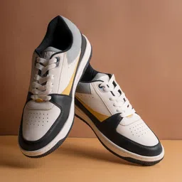 Ethik Men Colourblocked Suede Sneakers-picture-19