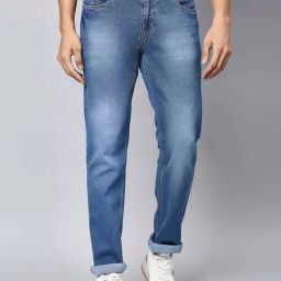 Thomas Scott Blue Regular Fit Lightly Washed Jeans-picture-20