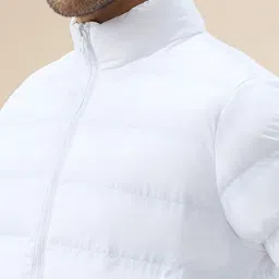 Status Quo Men Stand Collar Solid Reversible Puffer Jacket image 3