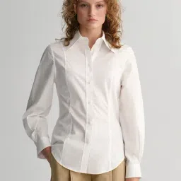 GANT White Cotton Shirt-image-51