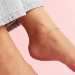 Zavya 92.5 Sterling Silver Anklet for Women in Rhodium-Plating-picture-41