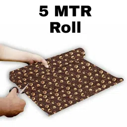 Mopak Decor Brown Set of 1 Regular Shelf Liner Organisers image 4