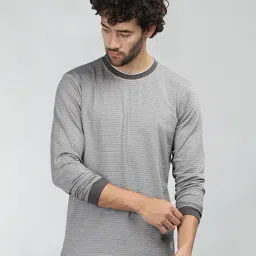 Neva Anthra Grey Regular Fit Printed Crew T-Shirt-image-25