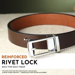 LOOPA Men Textured Formal Belt image 4