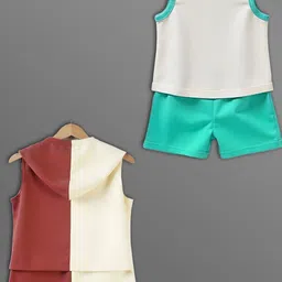 HELPOM Unisex Kids Printed T-shirt with Shorts image 4