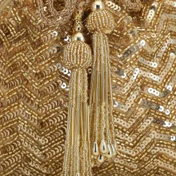 Tarini Nirula Noor White Gold Clutch image 3