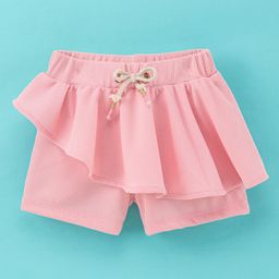 Little Kangaroos Short With Frills Solid- Pink-picture-48
