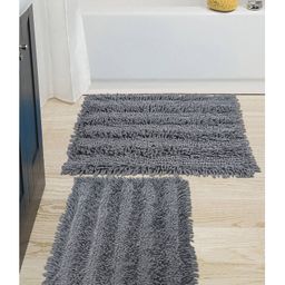 saral home Saralhome Cotton 2pc Shaggy Mat Lt.Grey. 40cm x 60cm-picture-29