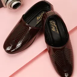 Tiny Bugs Abstract Designed Mojaris - Brown-picture-10