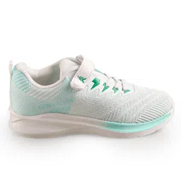Pine Kids Sneakers with Velcro Closure - White & Green image 4