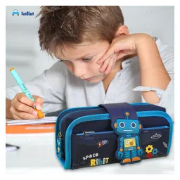 Bunie Space Astronaut Theme Pencil Pouch for Kids  Multicolor image 5