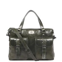 Hidesign Rebels Ho 01 Cherokee Green Leather Medium Messenger Bag-picture-36