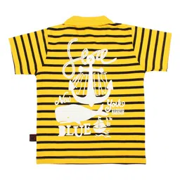 Teddy Boys Pack of 2 Striped Polo Collar T-shirts image 3