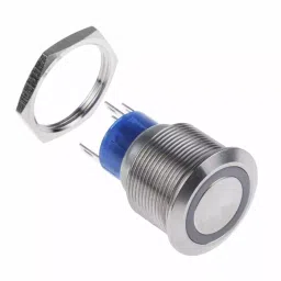 RS PRO Illuminated Push Button Switch Momentary 22.2 mm SPDT Red LED 250 V AC, 1759331 image 5