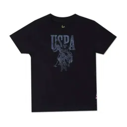 U.S. Polo Assn. Kids Blue Cotton Printed T-Shirt-picture-20