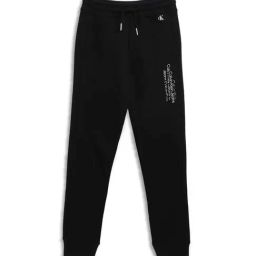 Calvin Klein Jeans Kids Black Cotton Regular Fit Trackpants-picture-30