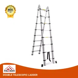 Generic 2 x 9 Steps 5.6 Mtr Aluminium Double Telescopic Ladder DLT709B image 2