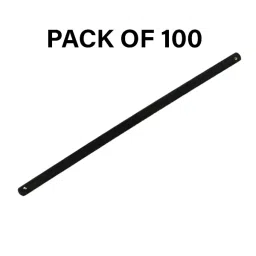 Crown Junior Hacksaw Blades 32 TPI Black Color 1 Inch (2.54 cm) Size C-62 for Industrial Use, (Pack of 100 Pcs) image 2