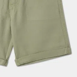 R&B Kids Olive Regular Fit Shorts image 3