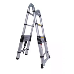 Generic 2 x 9 Steps 5.6 Mtr Aluminium Double Telescopic Ladder DLT709B image 3