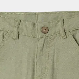 R&B Kids Olive Regular Fit Shorts image 4
