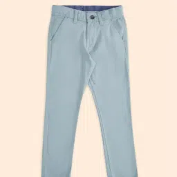 Pantaloons Junior Blue Cotton Regular Fit Trousers-picture-6