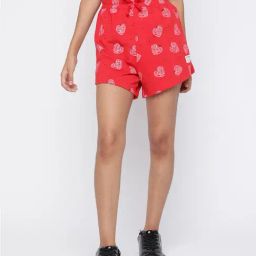 Lil Tomatoes Kids Red Printed Shorts-picture-0