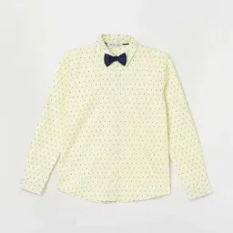 Fame Forever by Lifestyle Kids Yellow Cotton Printed Full Sleeves Shirt-picture-24