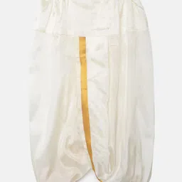 Thangamagan Boys Blue Solid Panjagajam & Shirt Set image 4