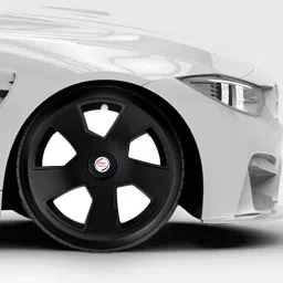 Auto Pearl ScB06_R17 431.8 mm (17 Inch) Press Type Wheel Hubcap with Retention Ring Glossy Black Wheel Cover for MAHINDRA XUV 50017 cm image 4