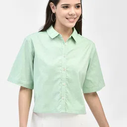 FUTURO Women Shirt Collar Shirt Style Top-picture-19