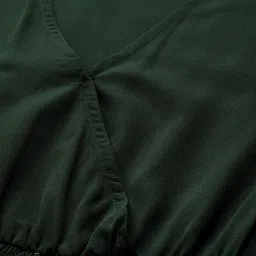 Raiyani Fashion Women V Neck Smocked Tiered Fit & Flare Maxi Dress image 5