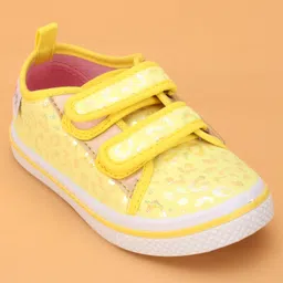 Cute Walk by Babyhug Velcro Closure Casual Shoes - Yellow image 3