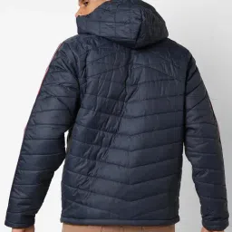 Campus Sutra Navy Regular Fit Puffer Jacket image 2