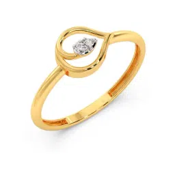 Candere by Kalyan Jewellers Stylish Design 14k Yellow Gold & Diamond Ring-picture-17