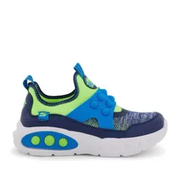 Skechers Boys SKECH POPS Navy Lime Casual Party Wear-image-42