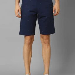 Louis Philippe Sport Navy Slim Fit Printed Shorts-picture-33