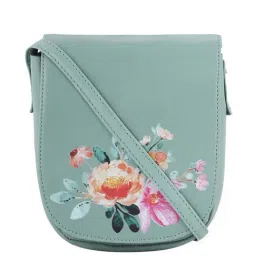 Toteteca Green Printed Medium Sling Handbag-image-36