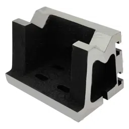 A.D INTERNATIONAL Heavy Duty Cast Iron Vee Angle Plate Stress Relieved T-Slotted Size 3 inch x 3 inch x 5 inch (75 x 75 x 125 mm) for Workholding Clamping Milling Machine Tools, G4-VSC5-YLIR image 3